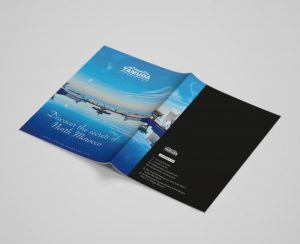 unique design brochure catalogue agence voyage graphique agence de communication tanger tétouan